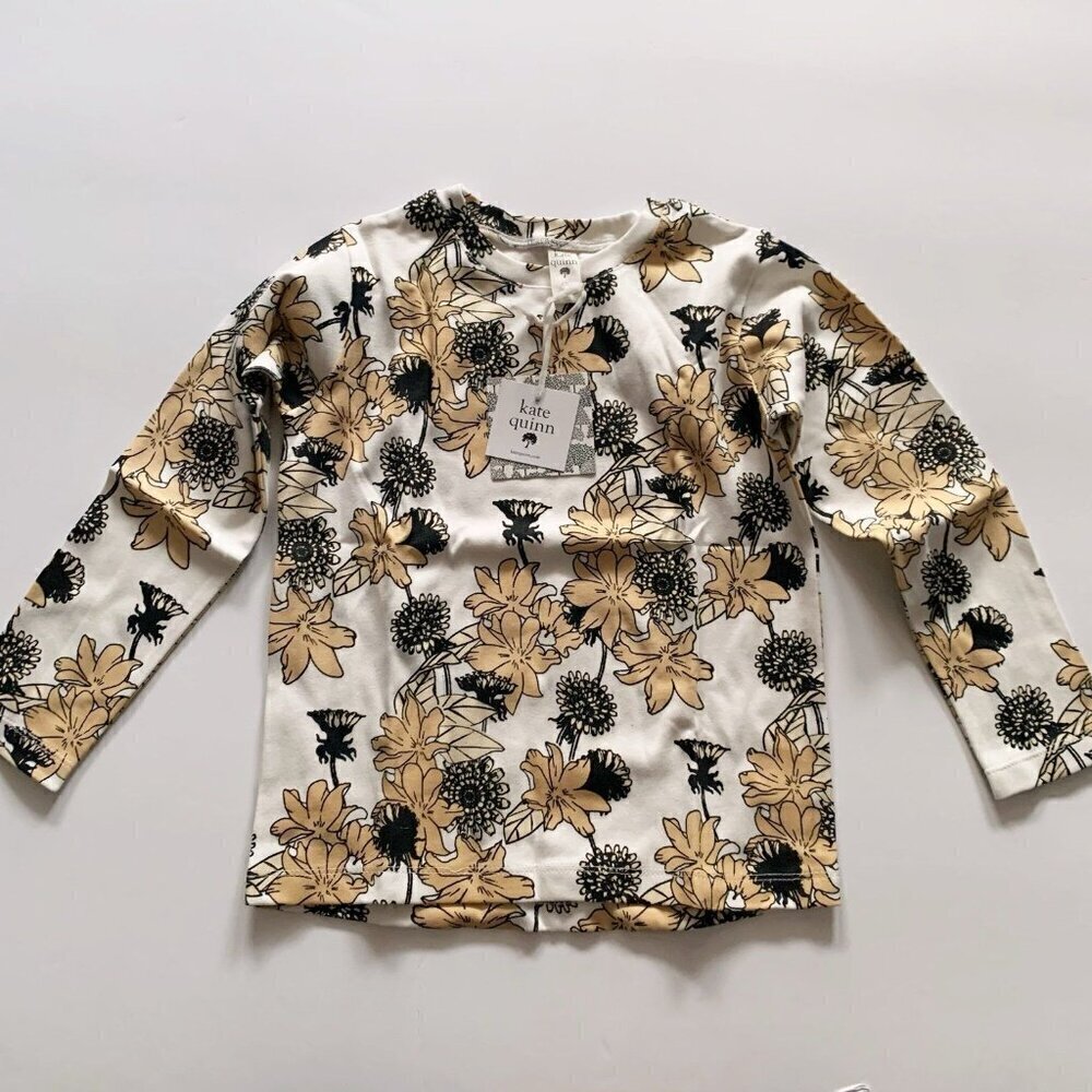 Kate Quinn Organics Girl Long Sleeve Essential Boxy Tee 6 years
